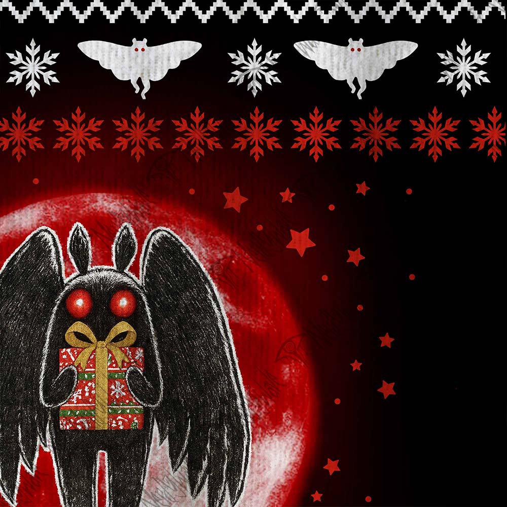 Mothman Loves Christmas Ugly Sweatshirts