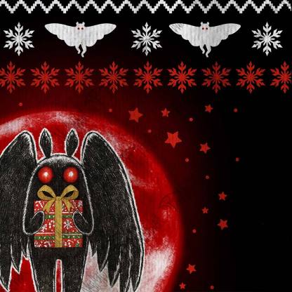 Mothman Loves Christmas Ugly Sweatshirts