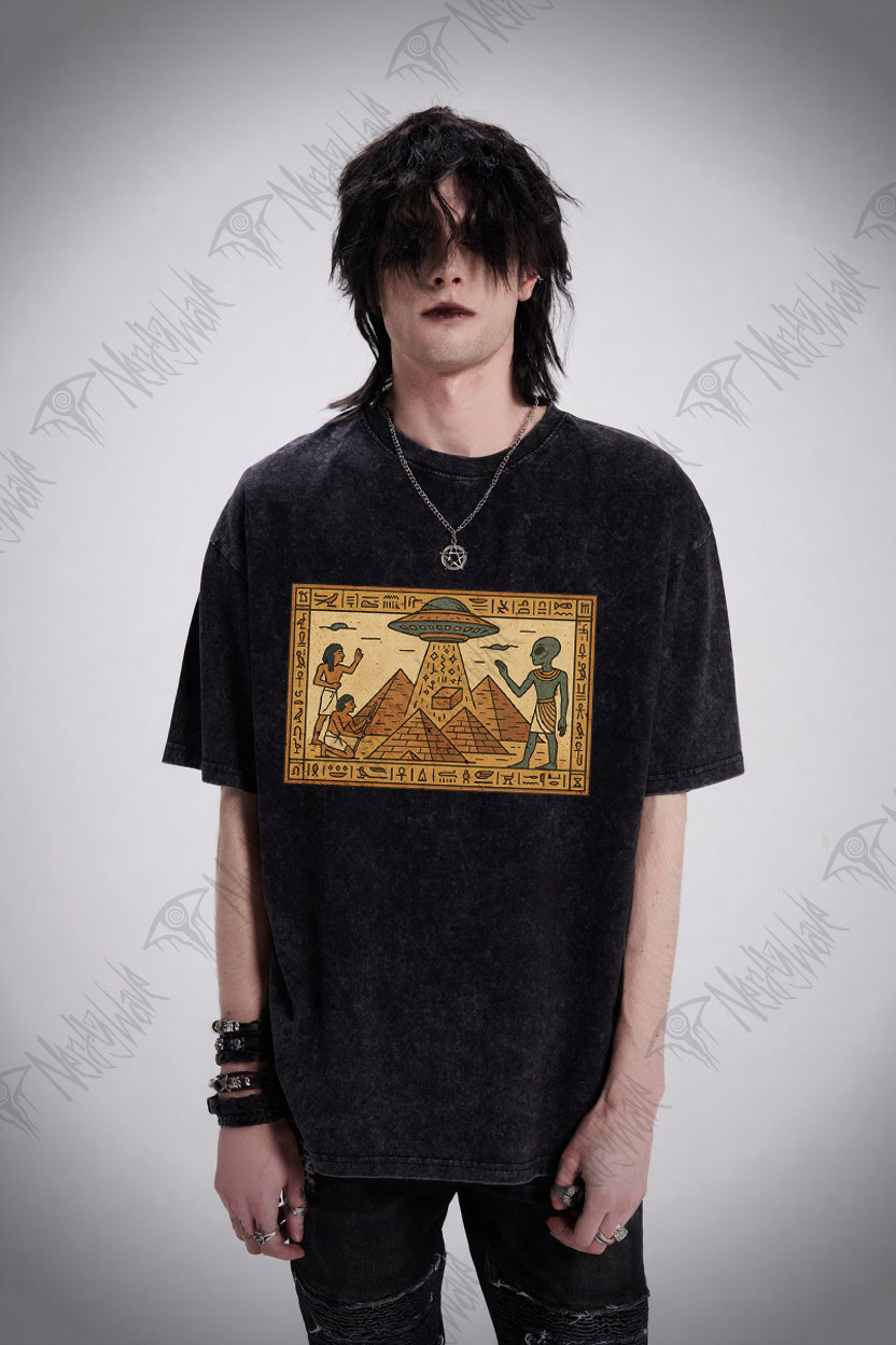 Ancient Aliens Washed T-shirt