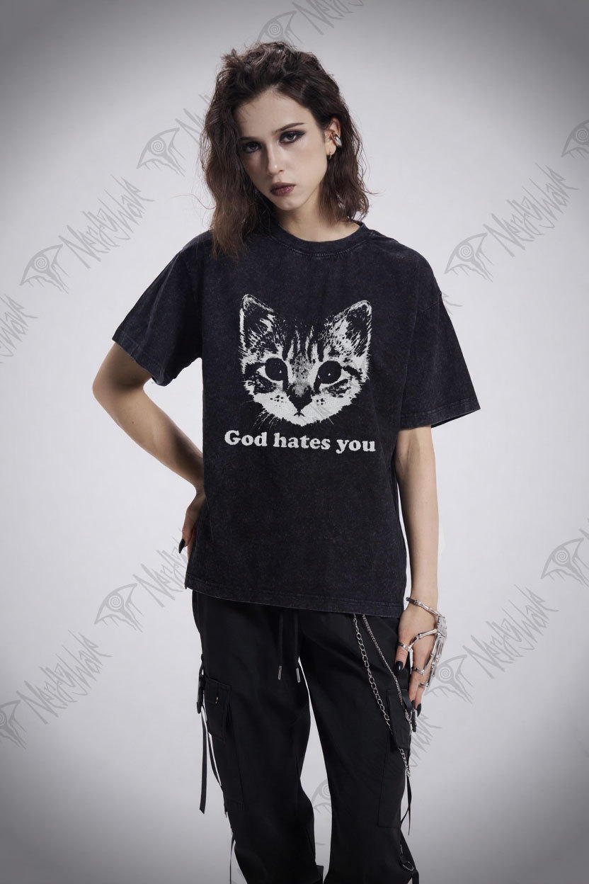 God Hates You Washed T-shirt