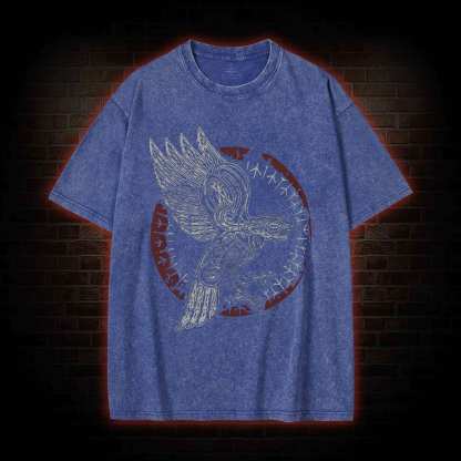 Odin's Raven Washed T-shirt