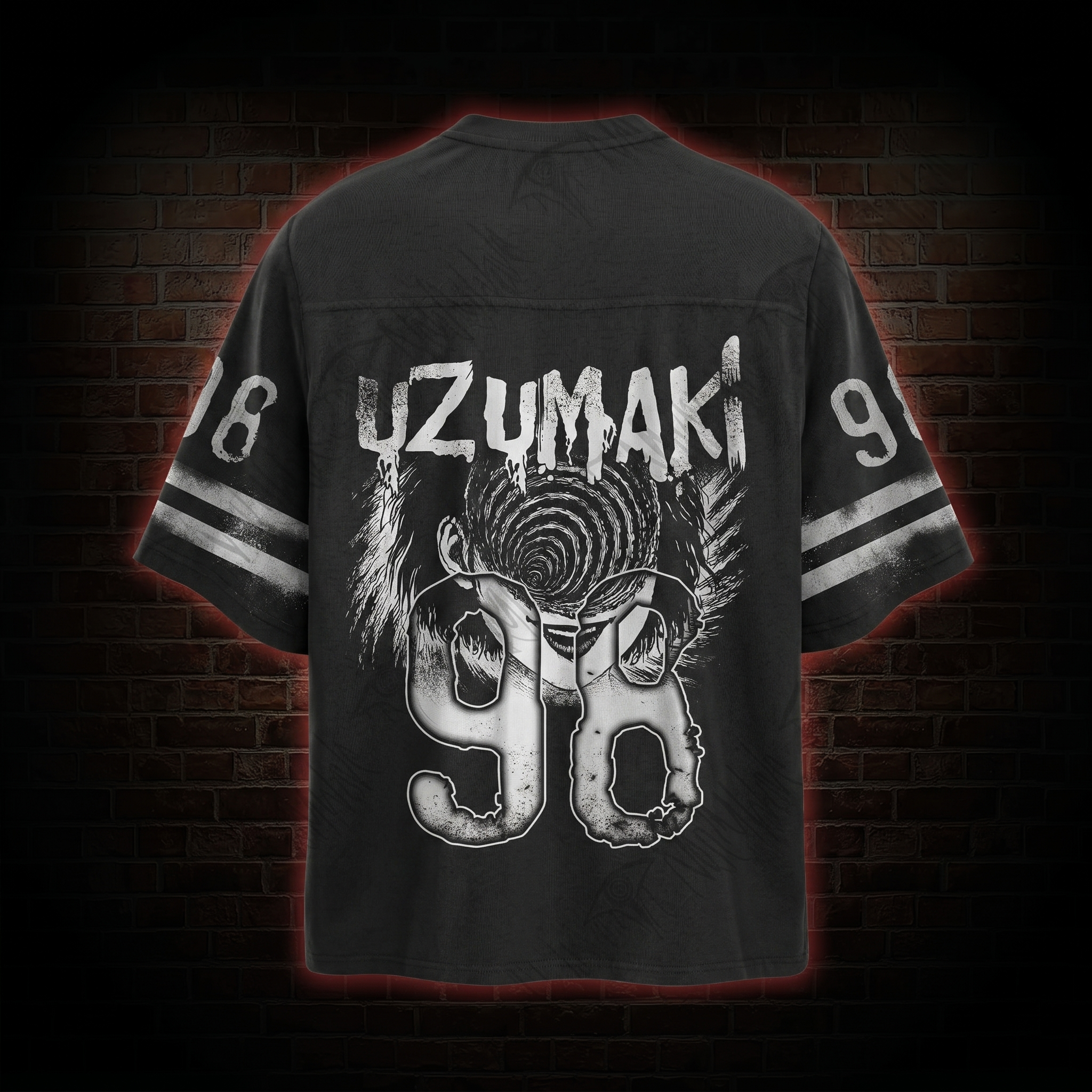 Vintage Horror Eyeball Oversized Jersey