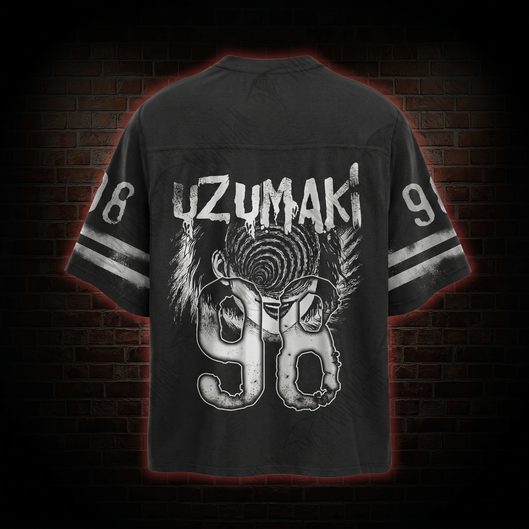 Vintage Horror Eyeball Oversized Jersey