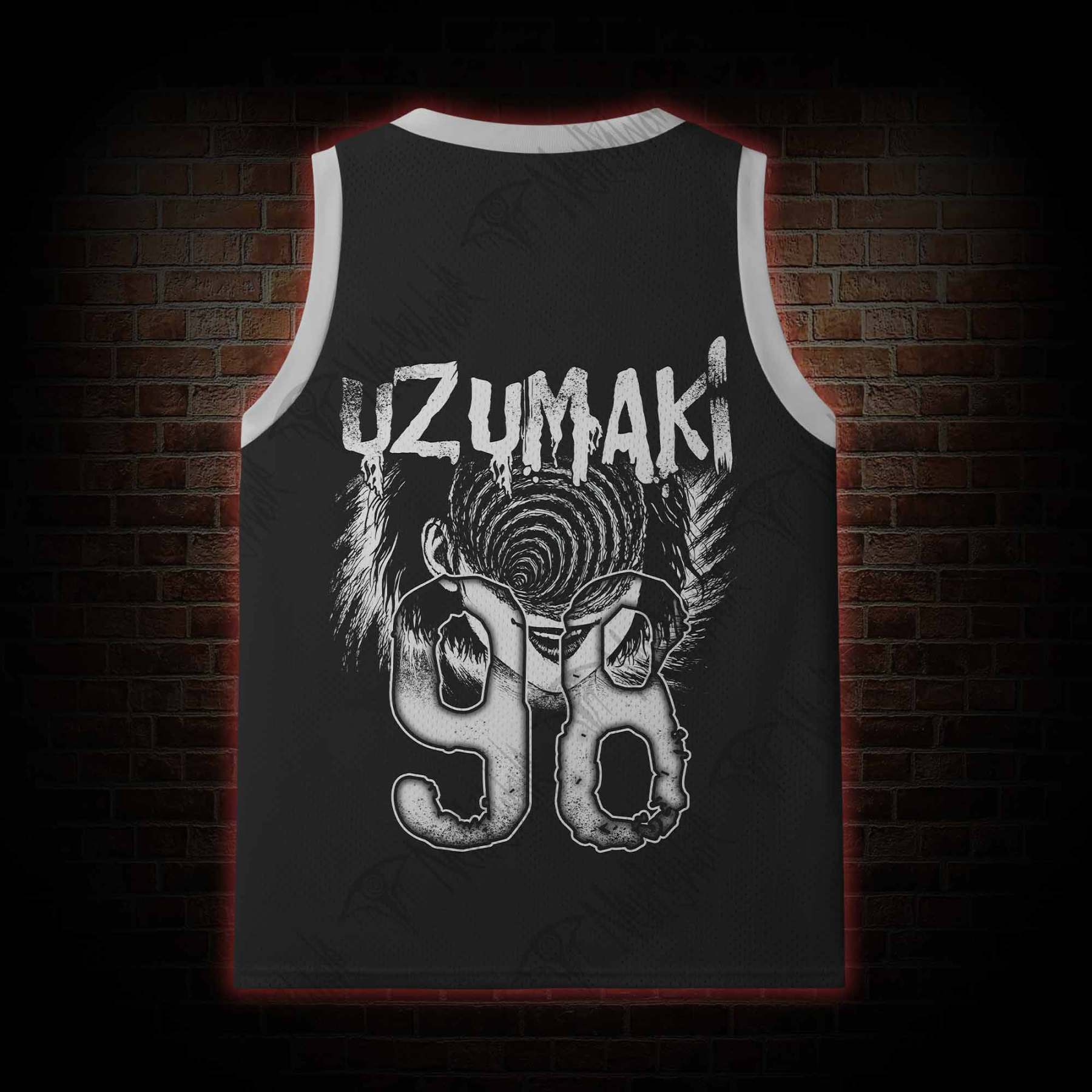 Horror Eyeball Mesh Jersey Tank Top
