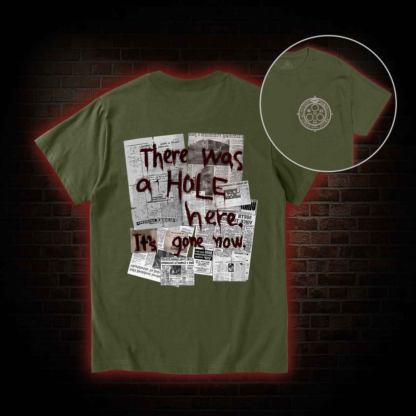 There Was a Hole Back Print T-Shirt