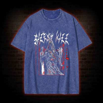 Pyramid Head Horror Washed T-shirt