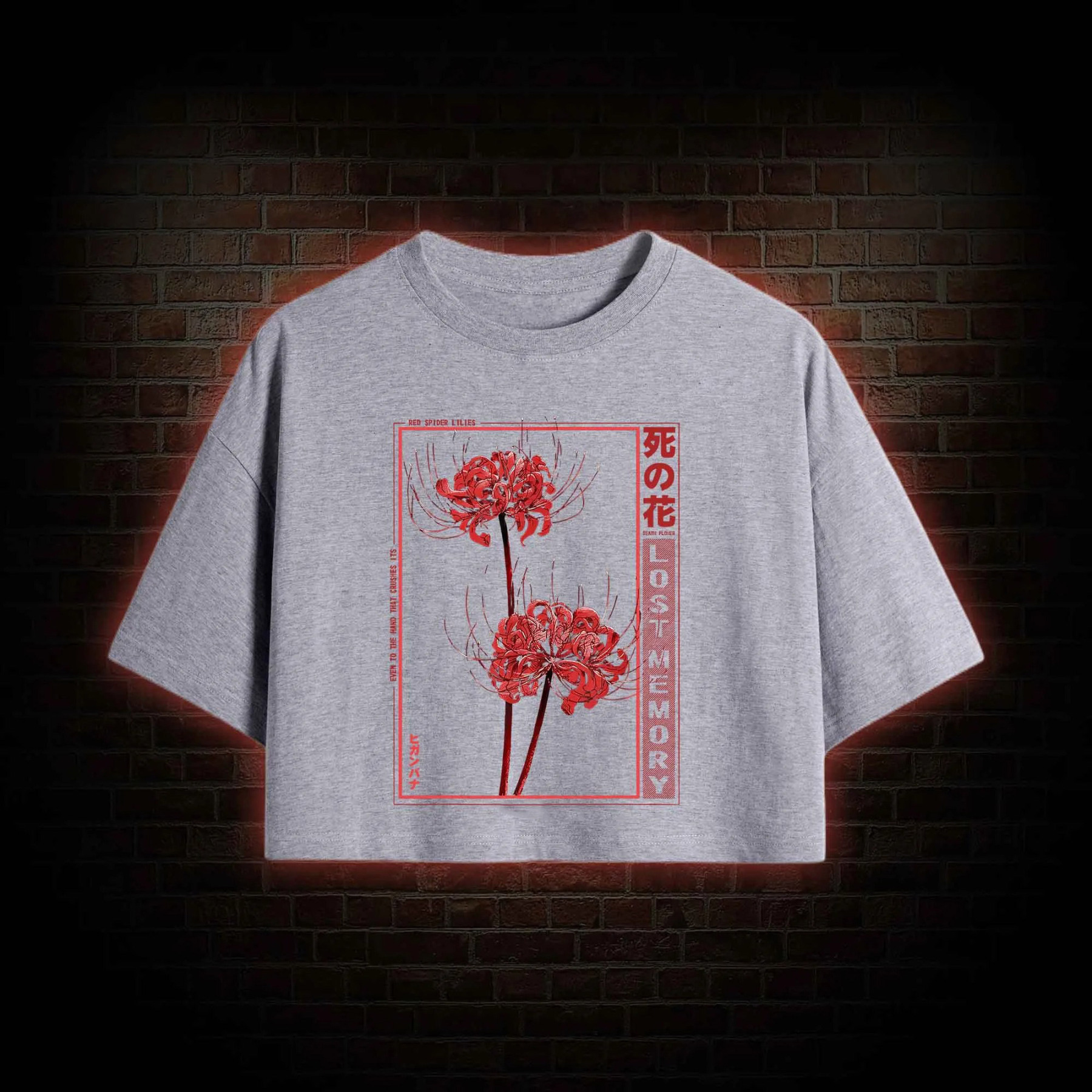 Red Spider Lily Crop Top