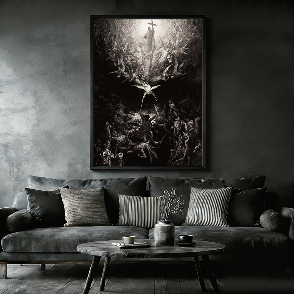 Dispel The Darkness Framed Canvas Print