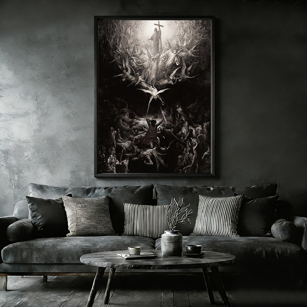 Dispel The Darkness Framed Canvas Print