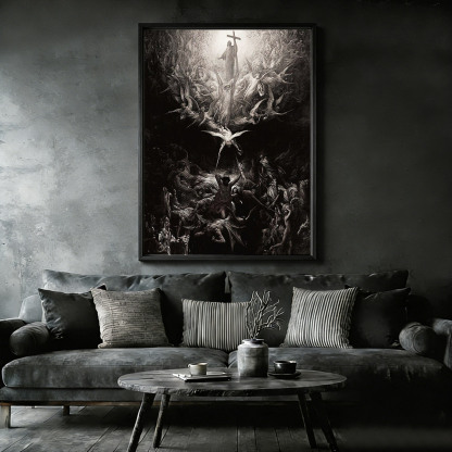 Dispel The Darkness Framed Canvas Print
