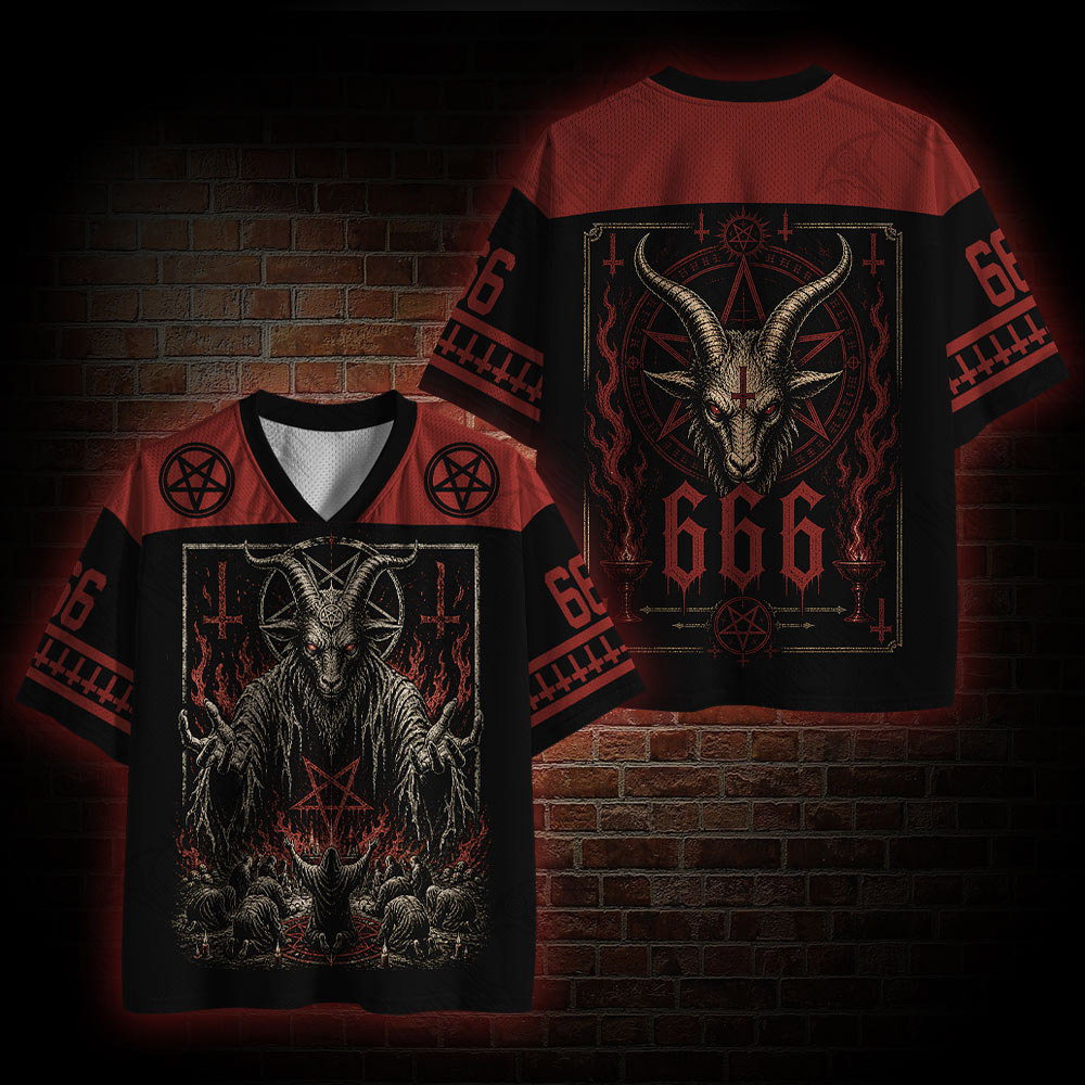 Baphomet Aesthetic Mesh Jersey