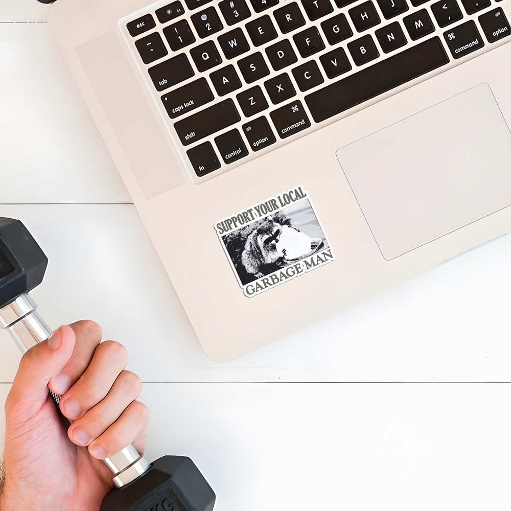 Support Your Local Garbage Man Sticker