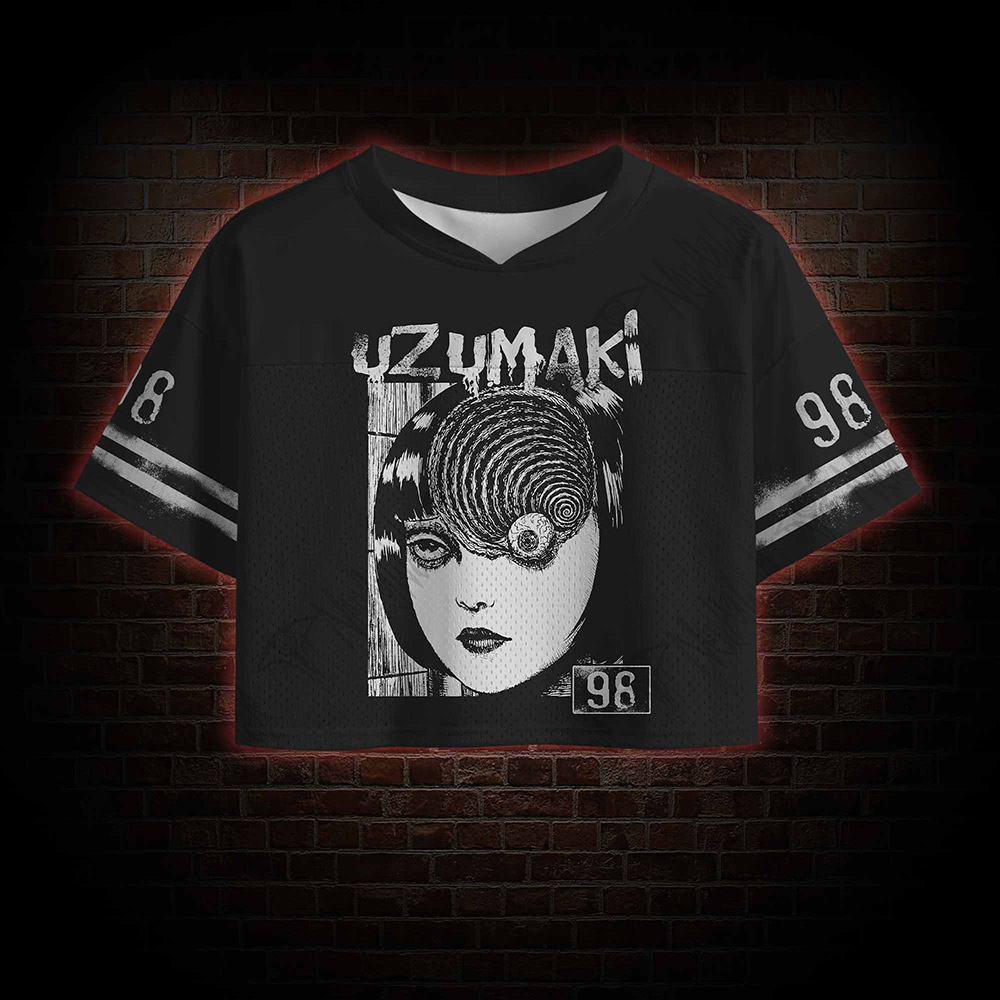 Horror Eyeball Crop Sports Jersey
