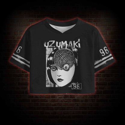 Horror Eyeball Crop Sports Jersey