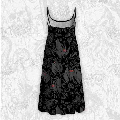 Mothman in the Jungle Strap Midi Sundress