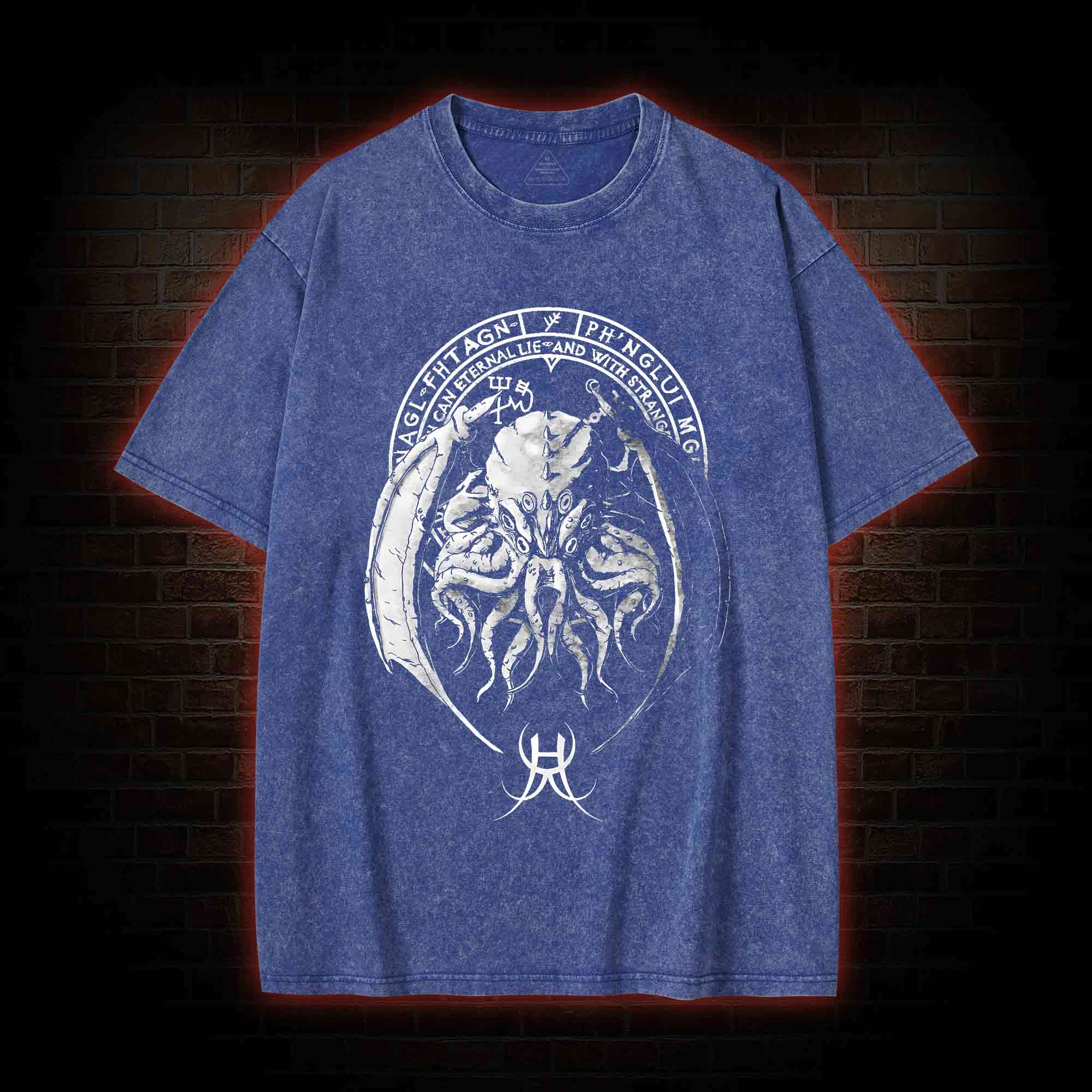 Lord of Madness Cthulhu Washed T-shirt