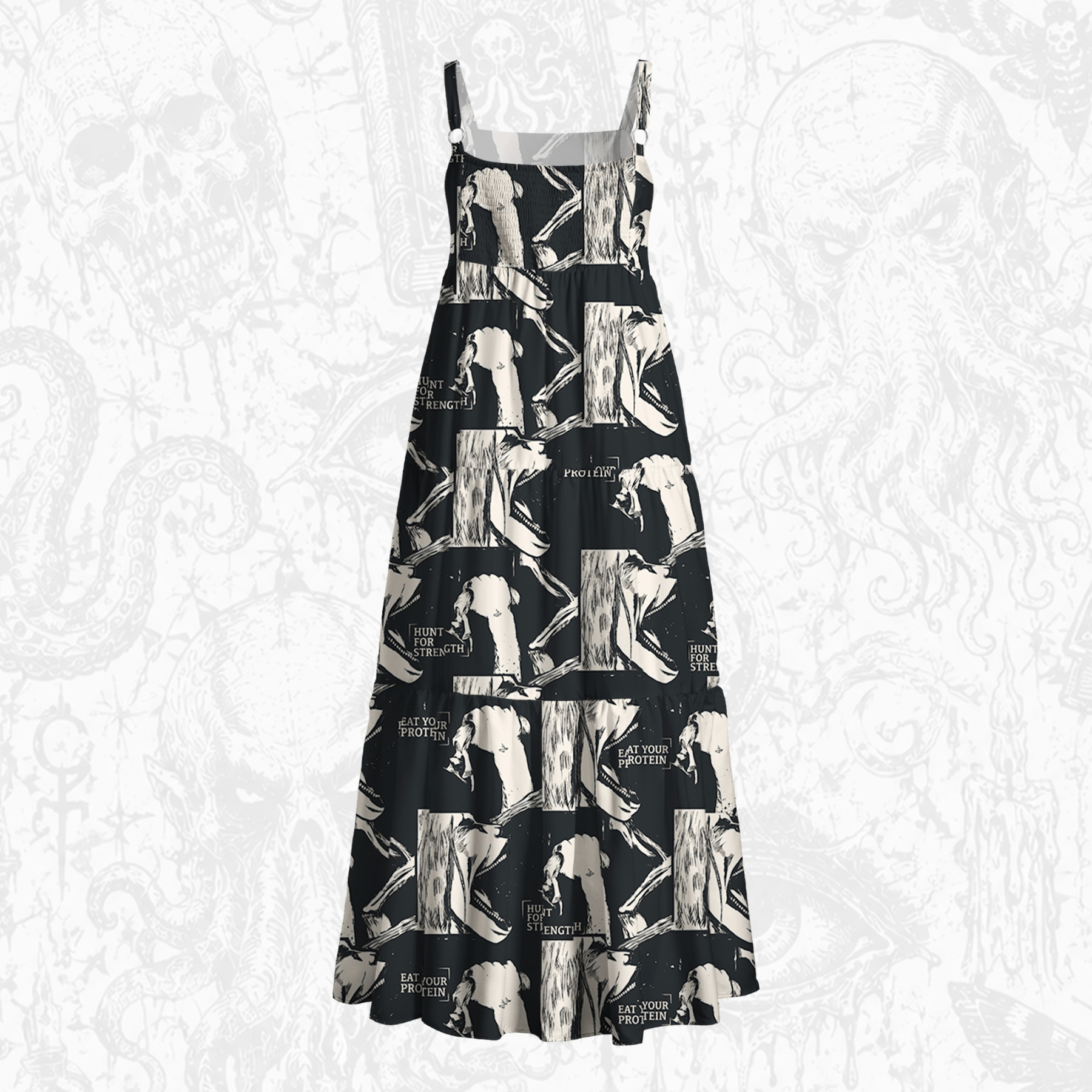 Hunt for Strength Wide Straps Maxi Dress