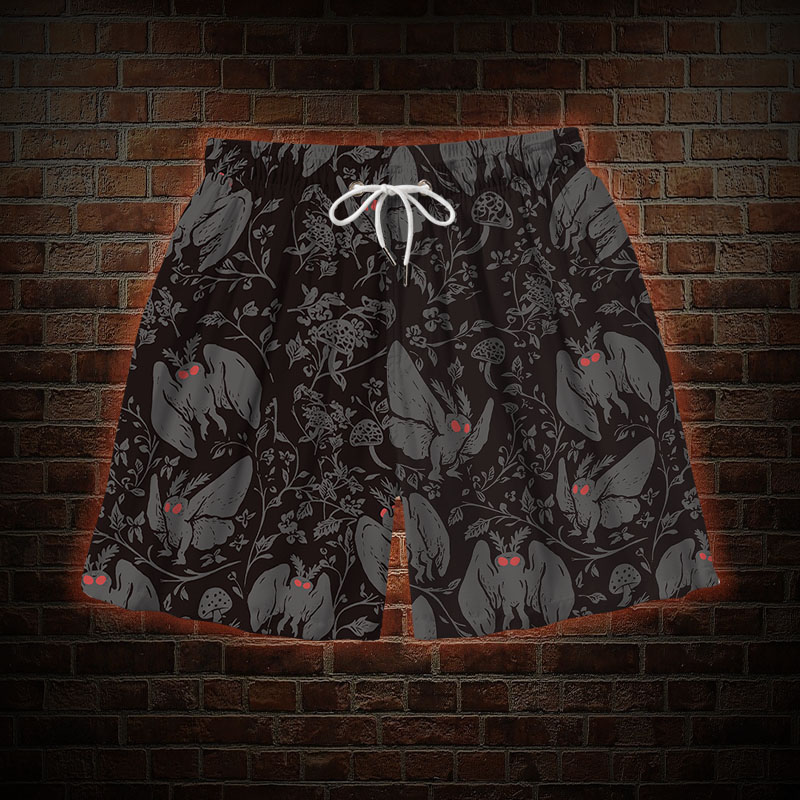 Mothman in the Jungle Mens Swim Trunks
