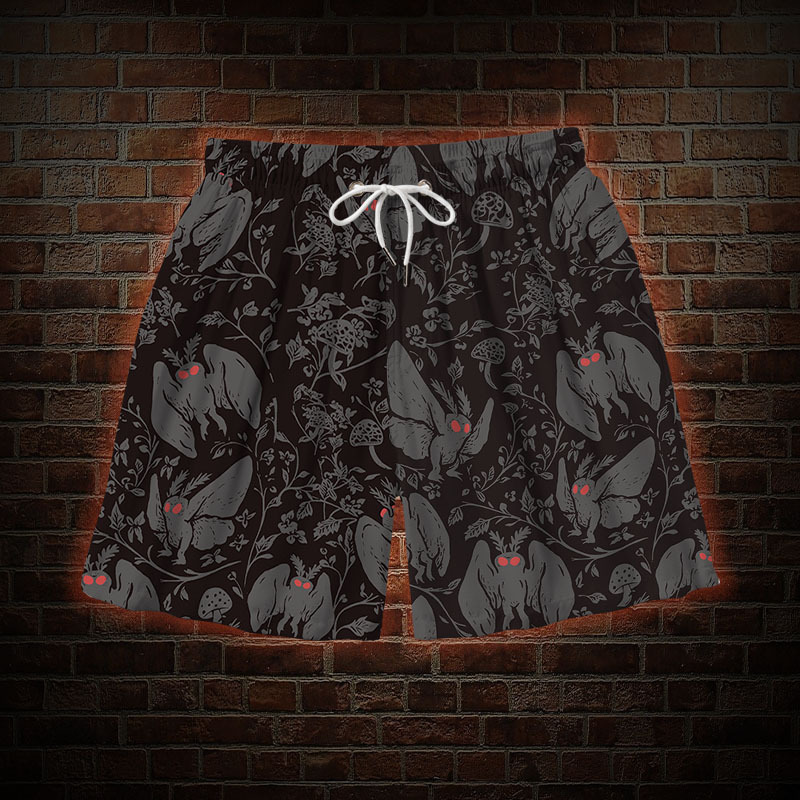 Mothman in the Jungle Mens Swim Trunks