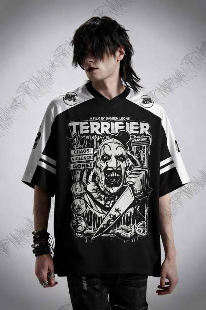 Warning Chaos Violence Bloodshed Oversized Jersey