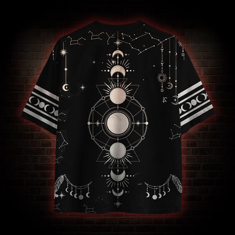 Vintage As Above So Below Occult Mesh Jersey