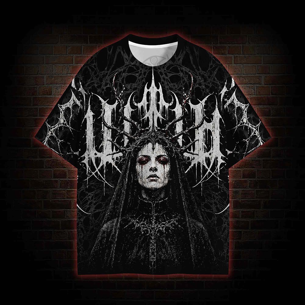Antler Witch Thorn Web Eco Graphic T-shirt