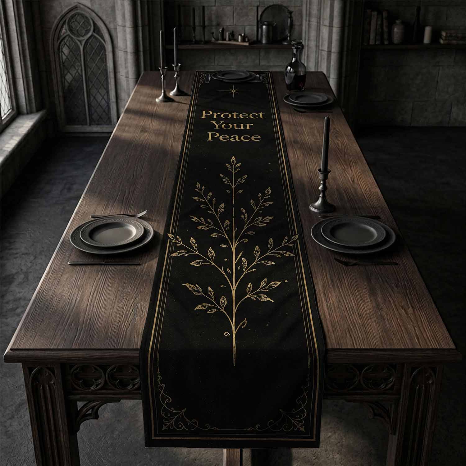 Protect Your Peace Table Runner