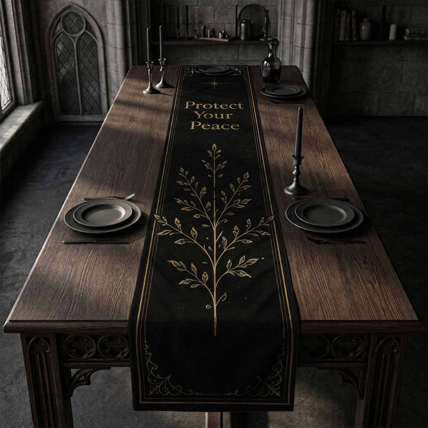 Protect Your Peace Table Runner