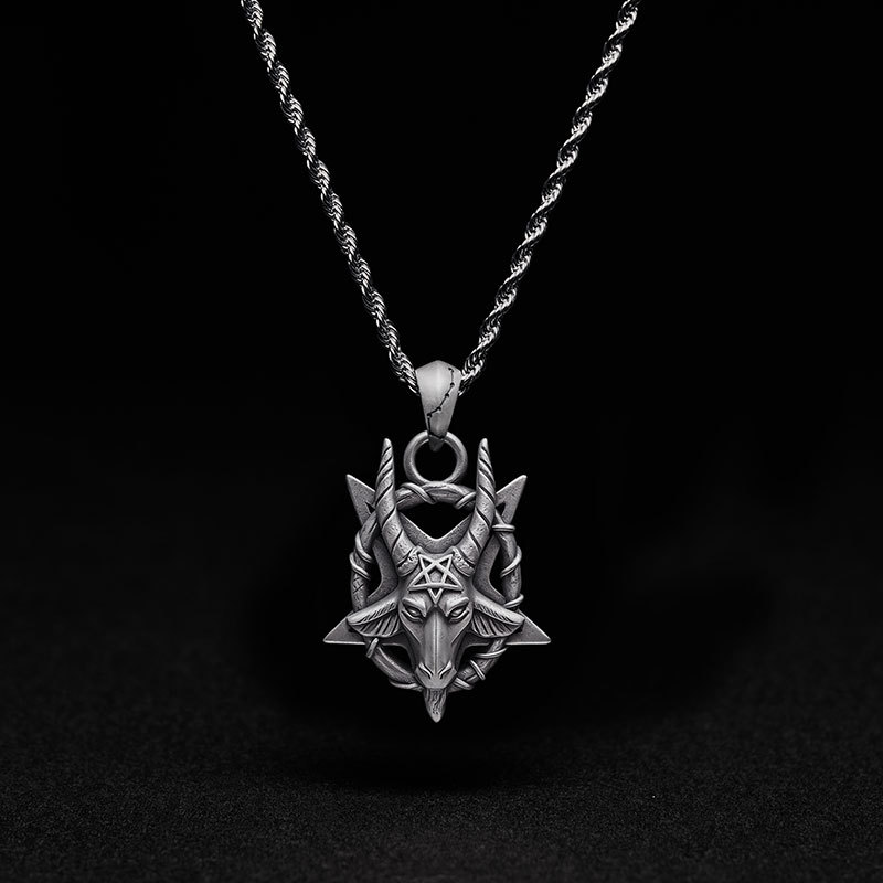Baphomet Sigil Sculptural Necklace