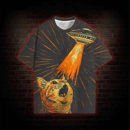 UFO Cat All Over Print T-shirt