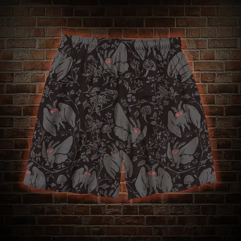 Mothman in the Jungle Mens Swim Trunks