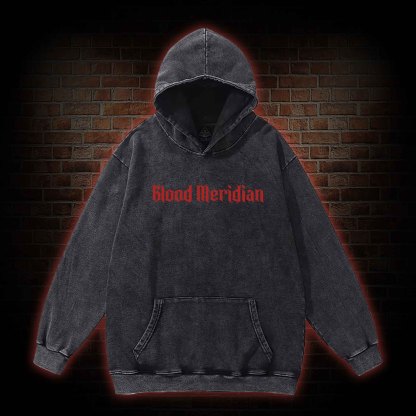 Blood Meridian Vintage Back Print Washed Hoodie