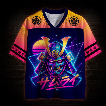 Neon Oni Samurai Sunset Mesh Jersey