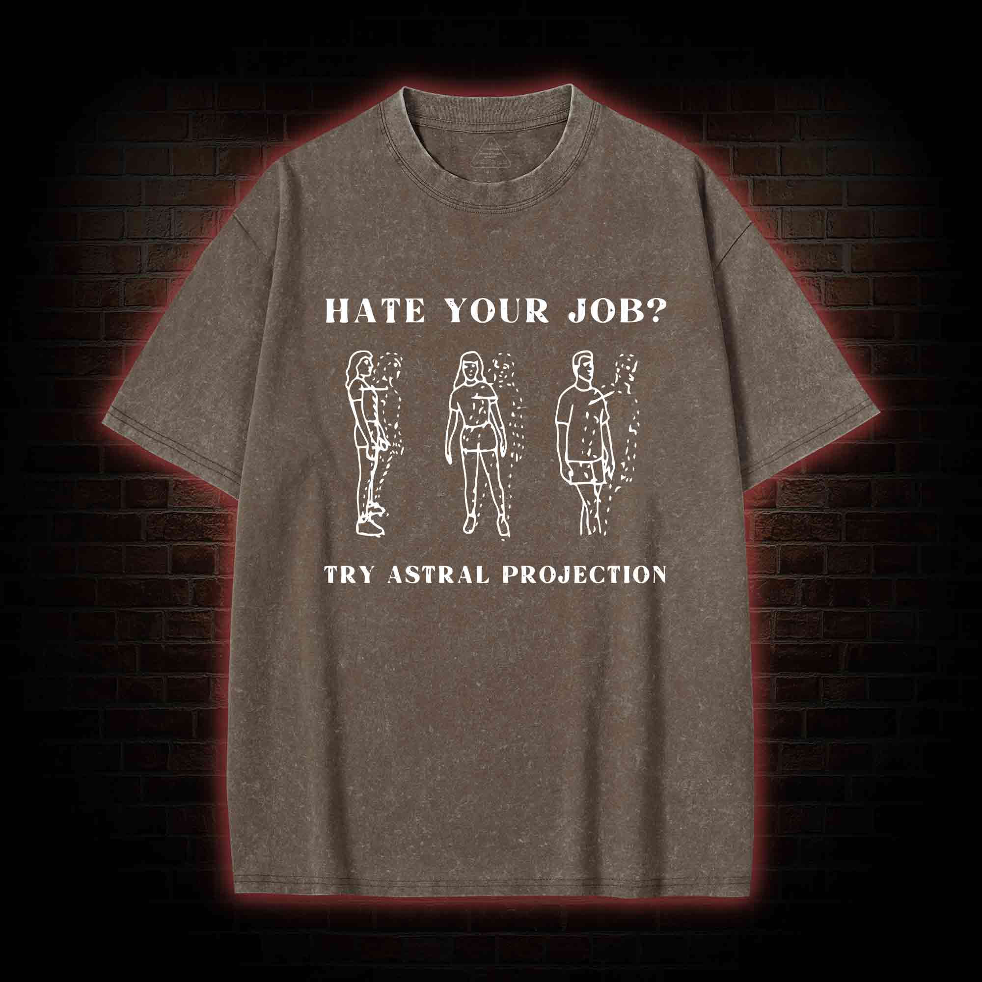 Heat Your Job? Try Astral Projection Washed T-shirt