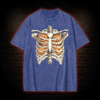 Halloween Retro Ghost Washed T-shirt