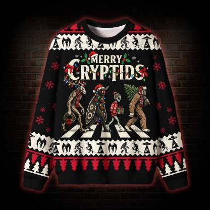 Merry Cryptids Ugly Sweatshirts