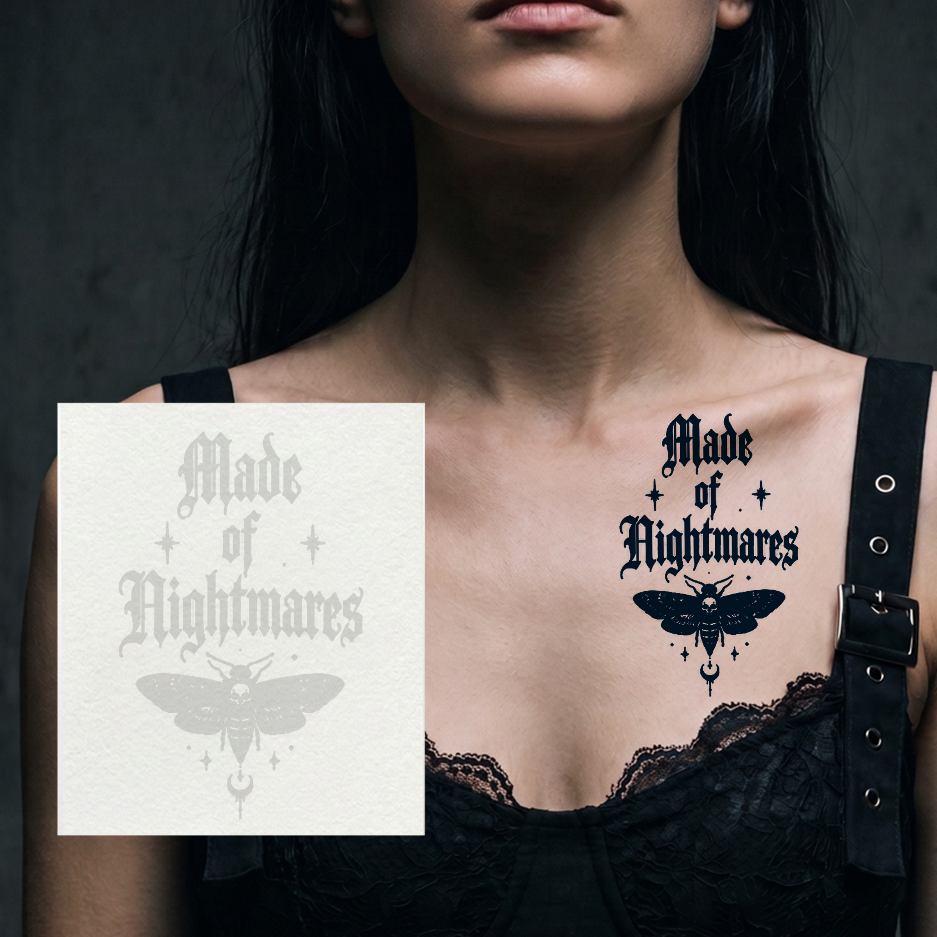 Made of Nightmares Temporary Tattoo