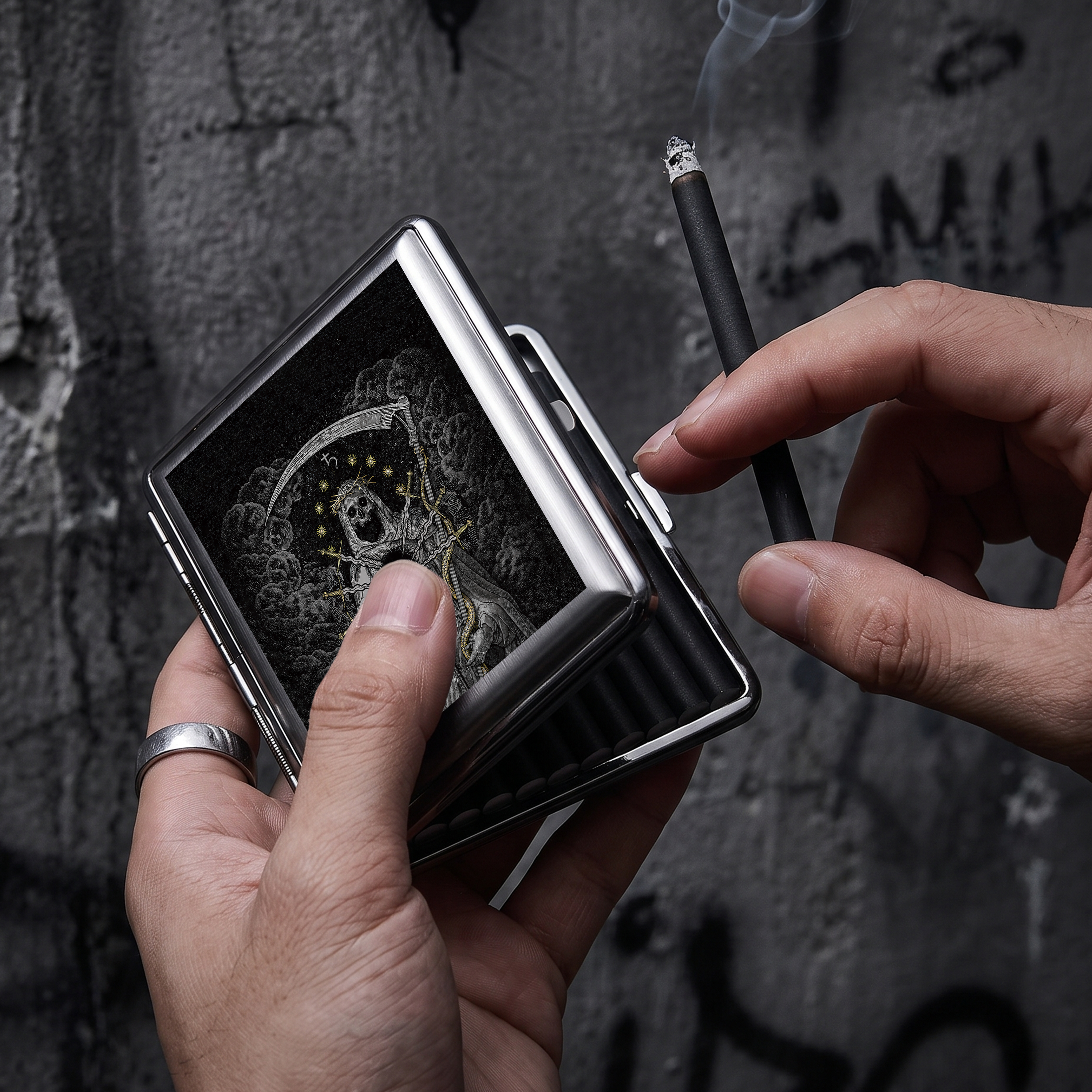 Death Compressed Cigarette Box