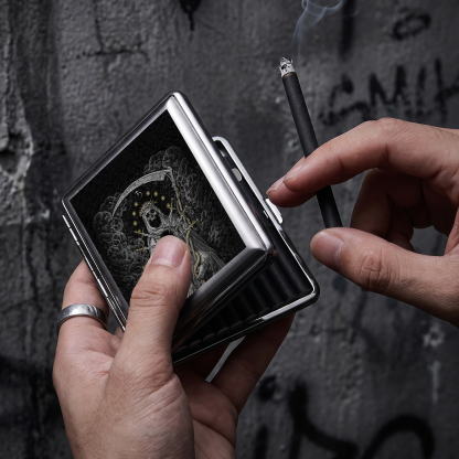 Death Compressed Cigarette Box