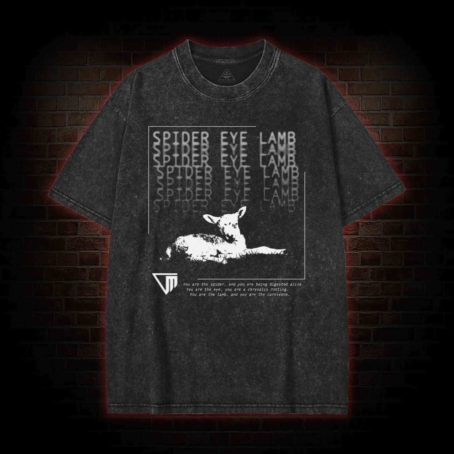 Spider Eye Lamb Washed T-shirt