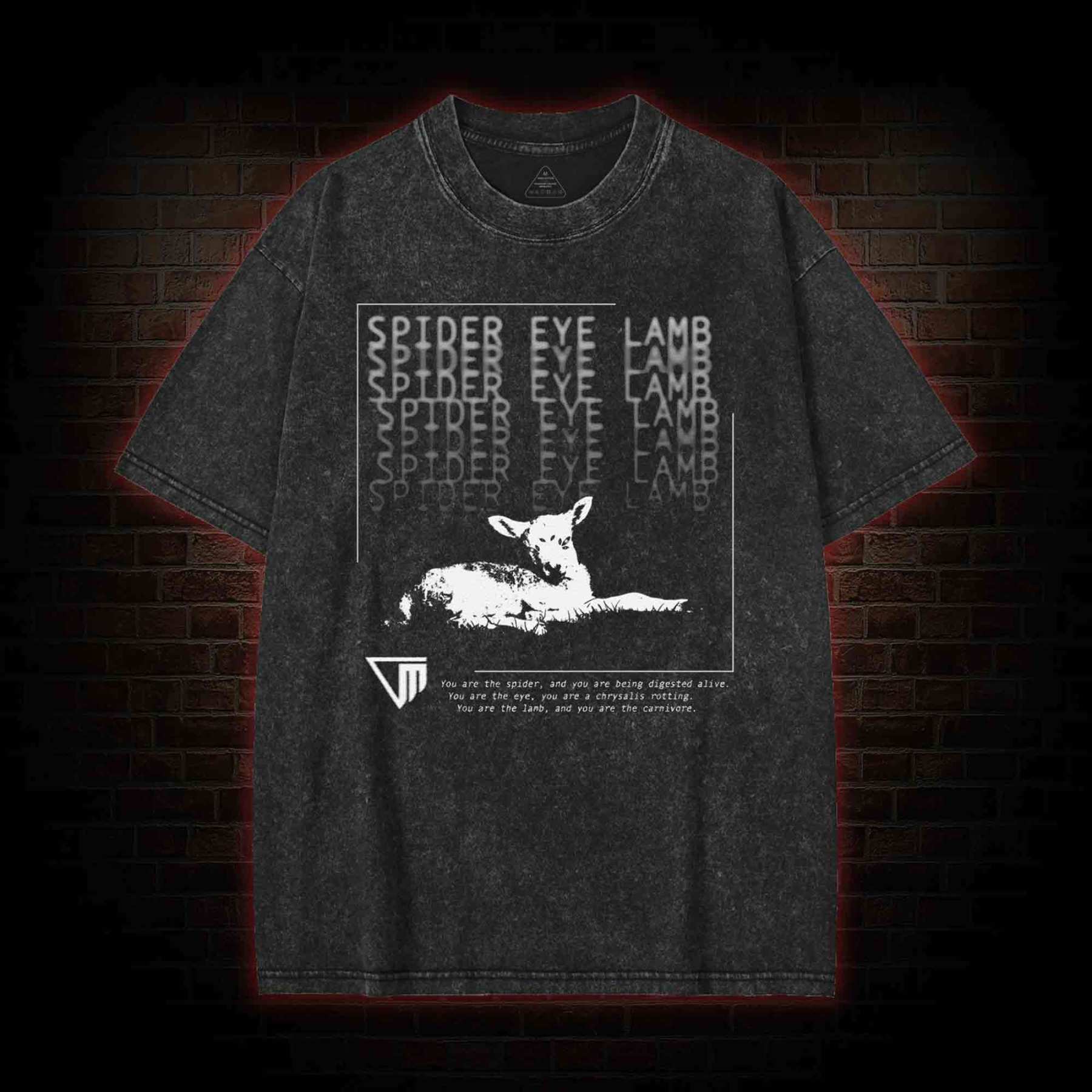 Spider Eye Lamb Washed T-shirt