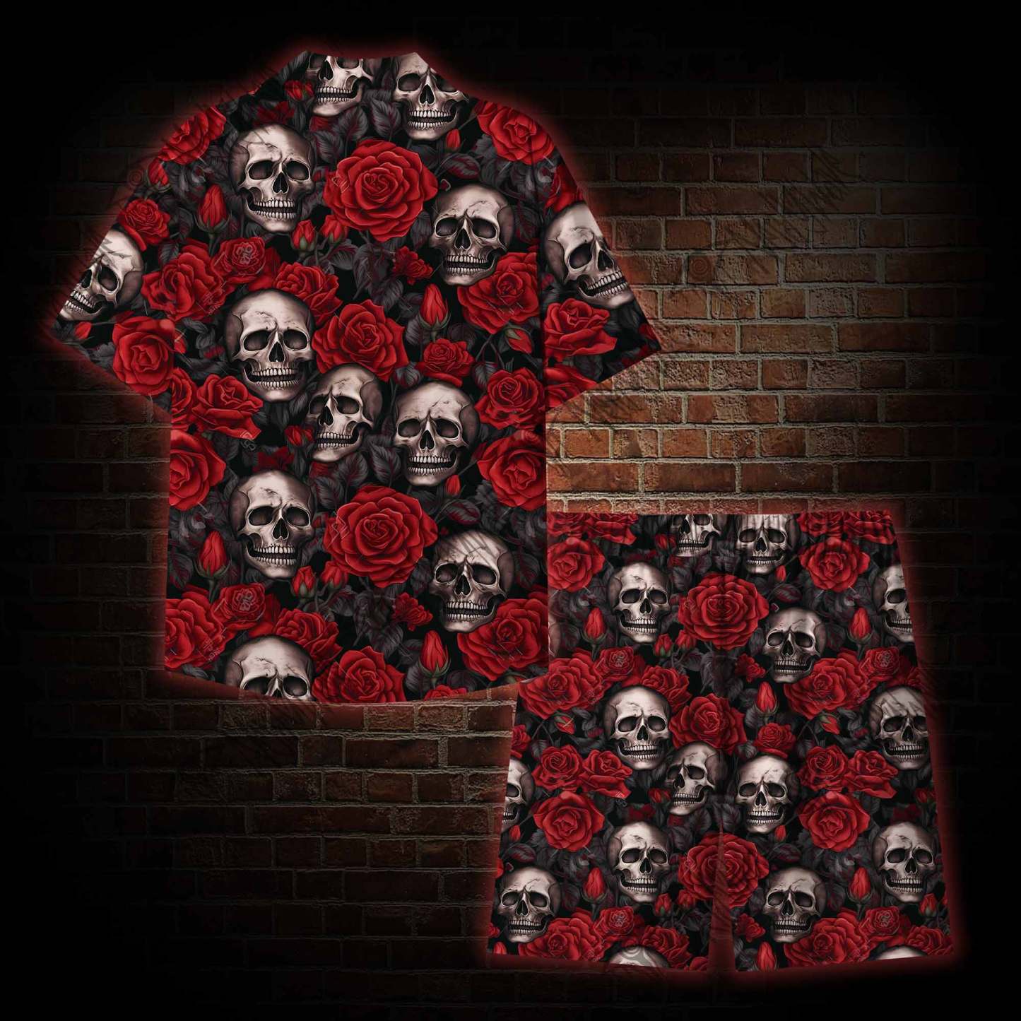 Skull and Roses Graphic Resort Set