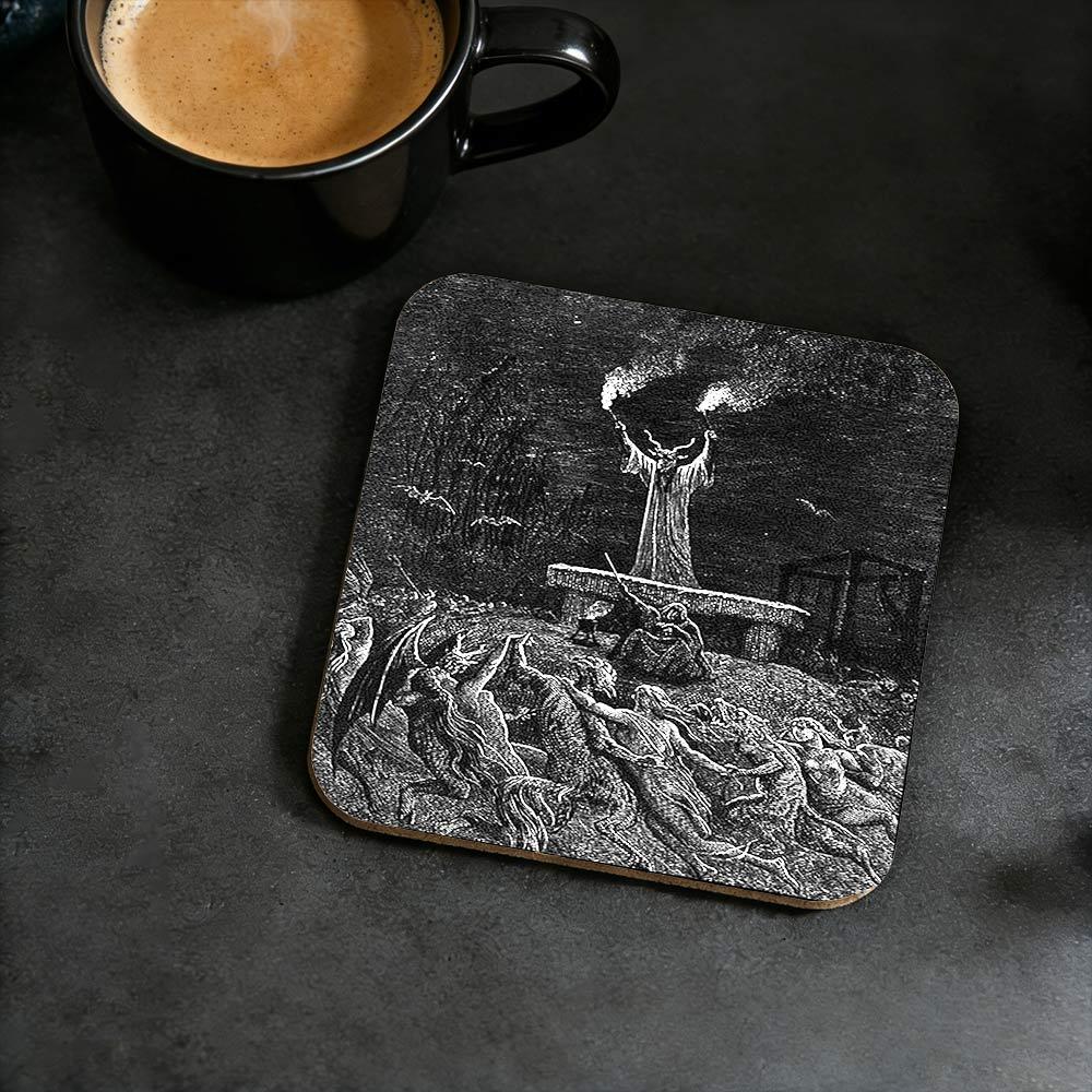 Witches Sabbath Cork Coasters