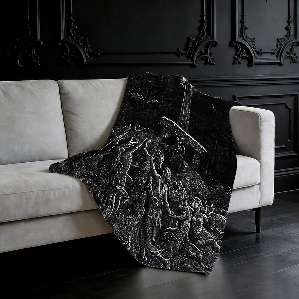 Witches Sabbath Flannel Blanket