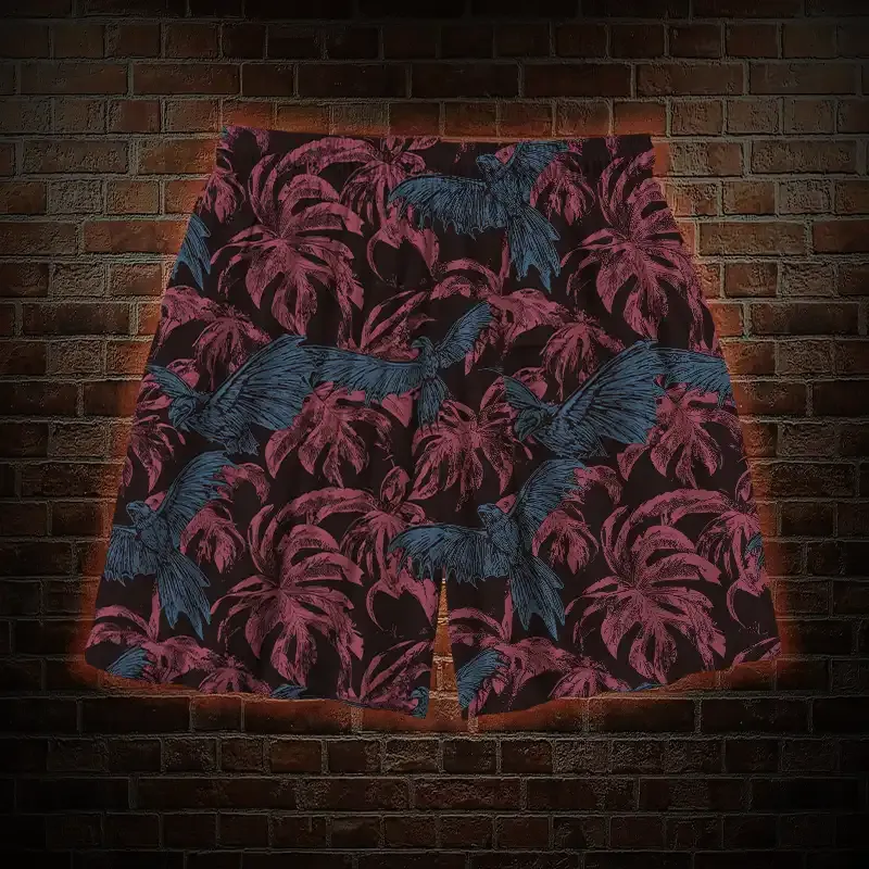 Crows Fly among the Palm Mens Swim Trunks