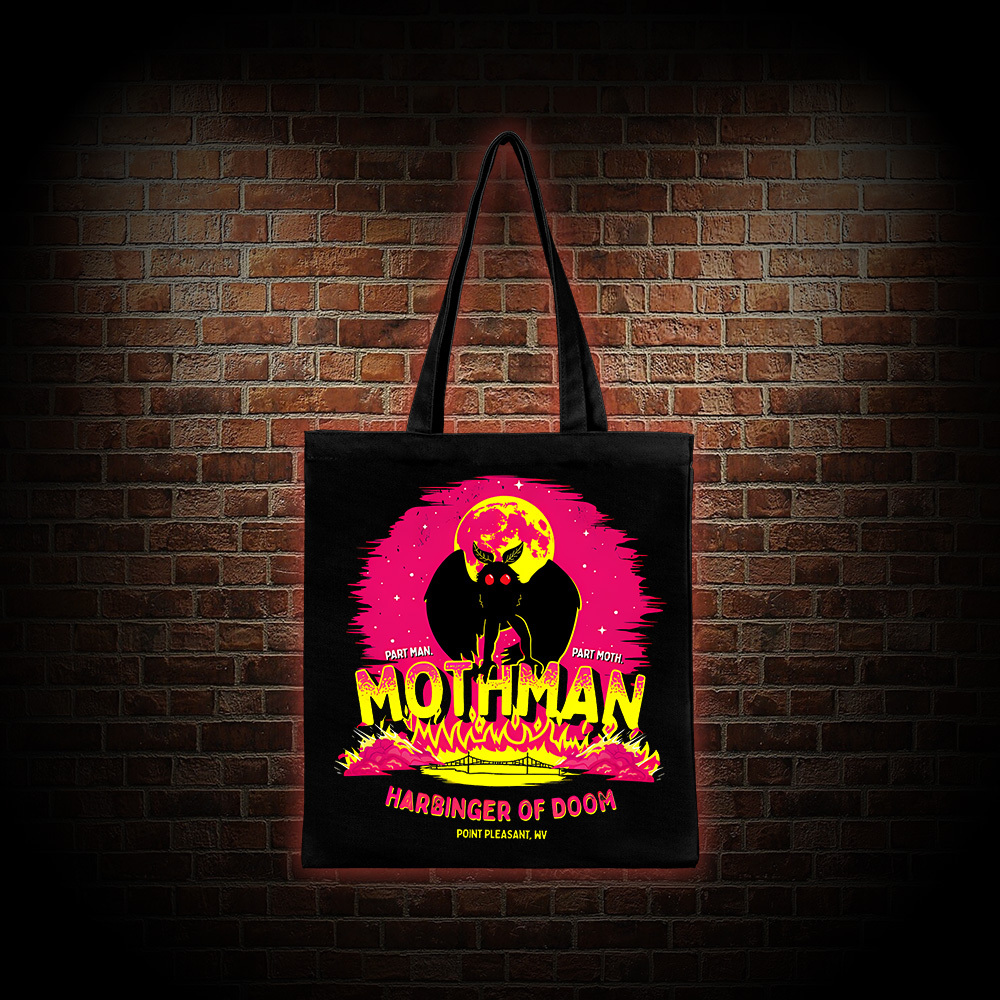 Mothman Harbinger of Doom Tote Bag