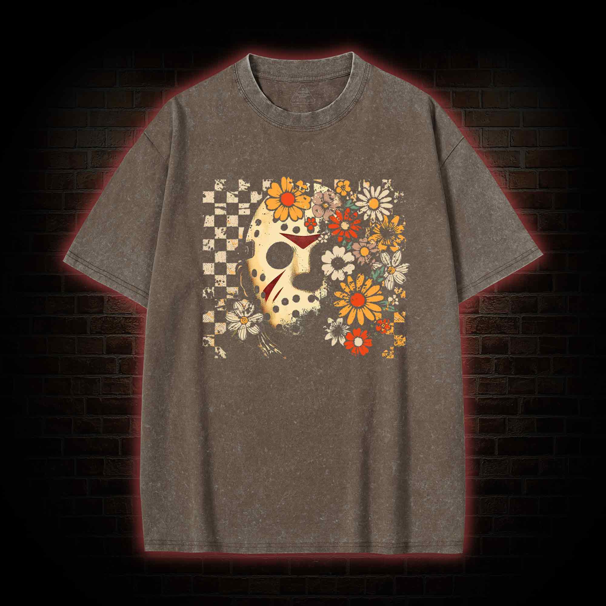 Retro Jason Voorhees Killer Washed T-shirt