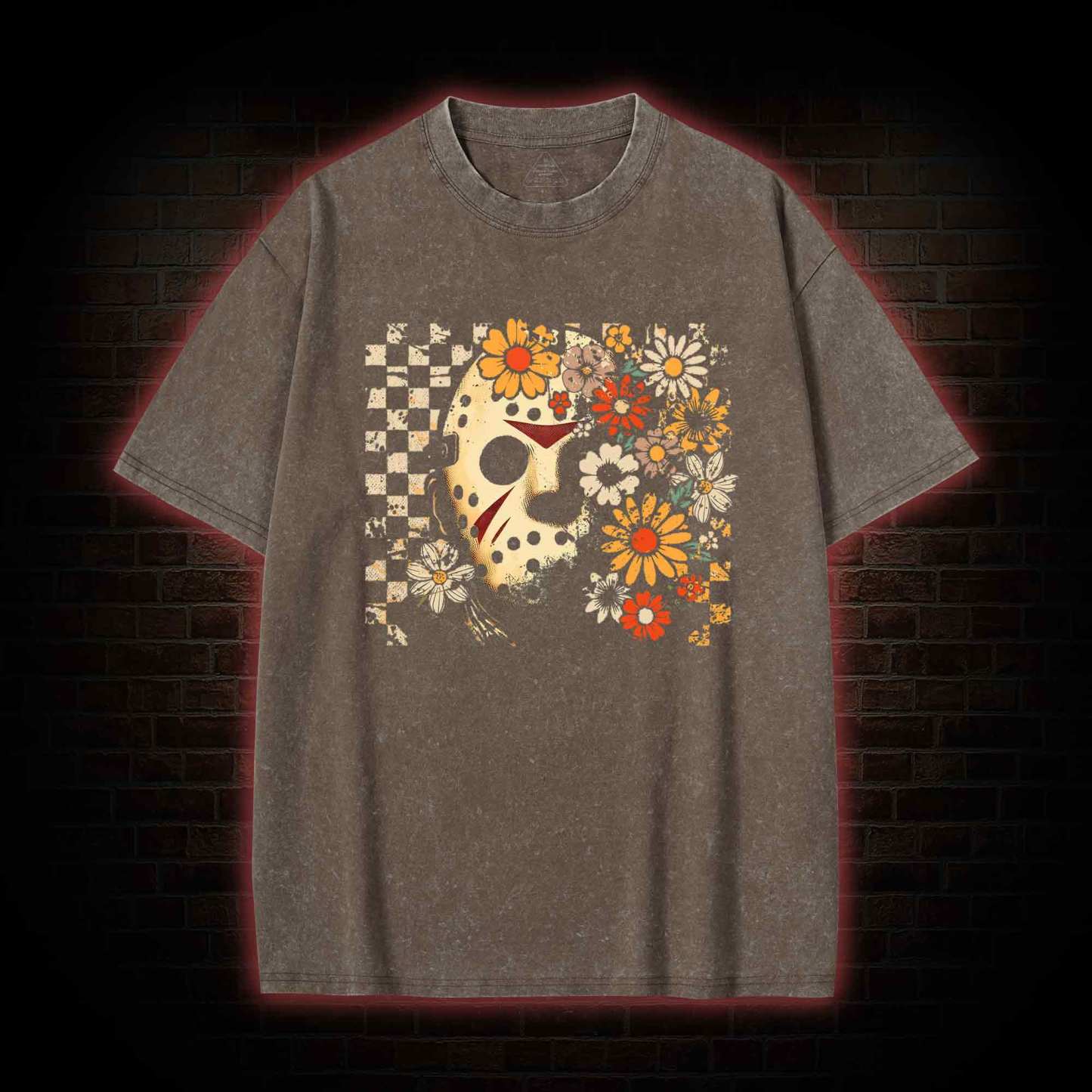 Retro Jason Voorhees Killer Washed T-shirt