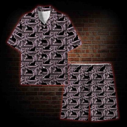Library of Cats Lightweight Hawaiian Shirt
