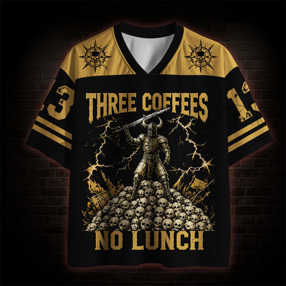 Three Coffees No Lunch Mesh Jersey
